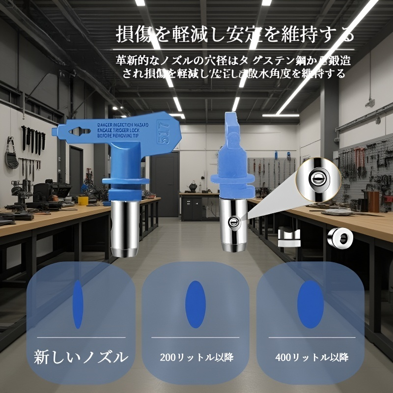 ラテックス塗料 スプレーマシン ノズルセット ノズル 該当 ペイントスプレーガン