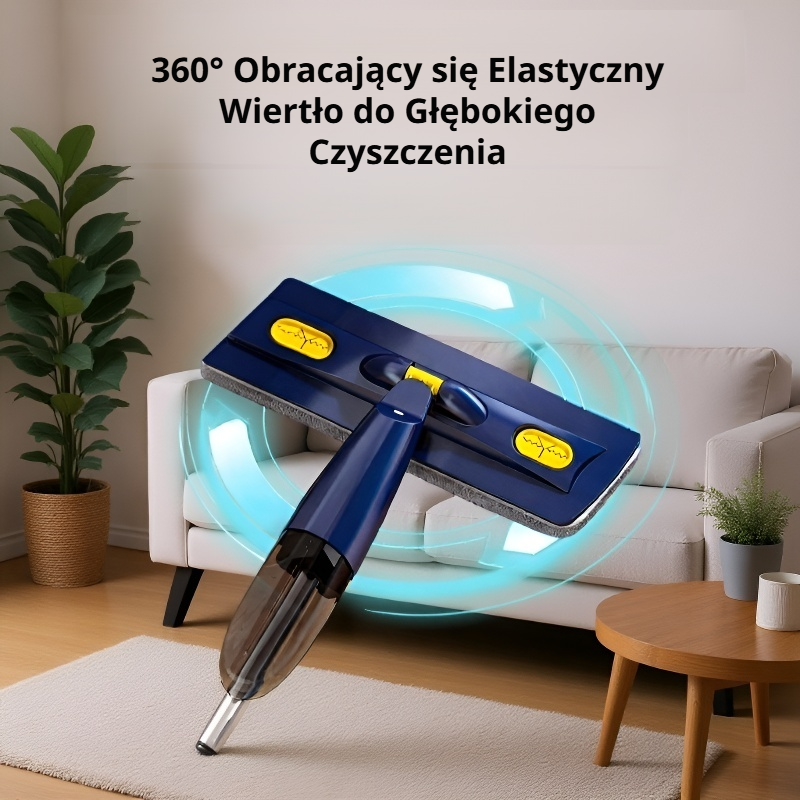 Spryskiwacz mop, suchy i mokry, bez konieczności mycia rąk