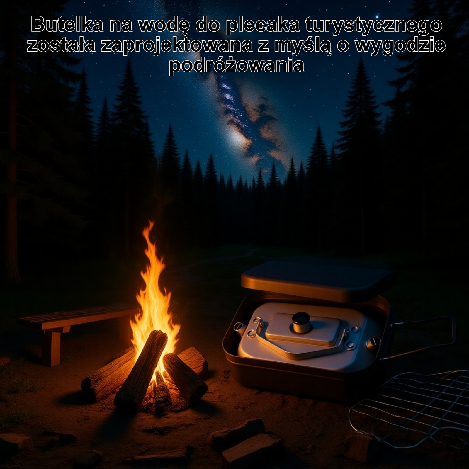 Butelka na wodę do plecaka turystycznego