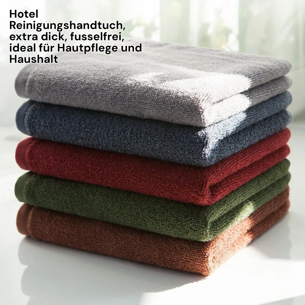 Hotel Reinigungshandtuch, extra dick, fusselfrei, ideal für Hautpflege und Haushalt