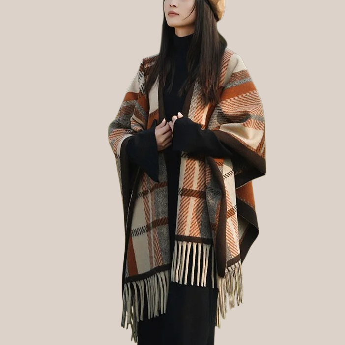 Bufanda reversible y cálida de estilo elegante