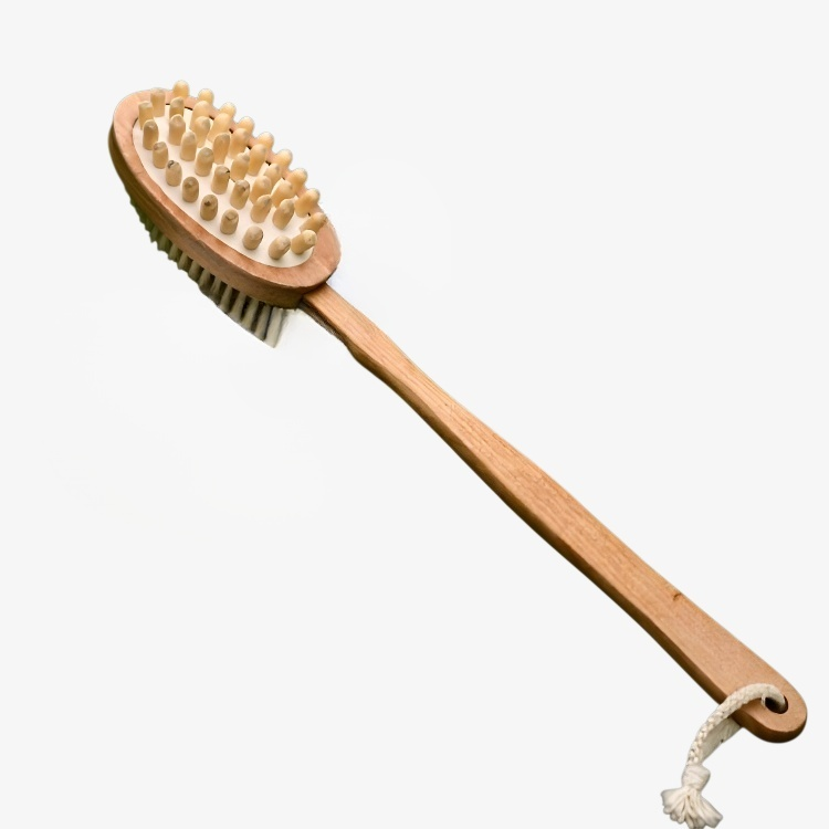 돼지갈기양면욕솔 목욕솔 긴 손잡이 등 강하게 비벼주기