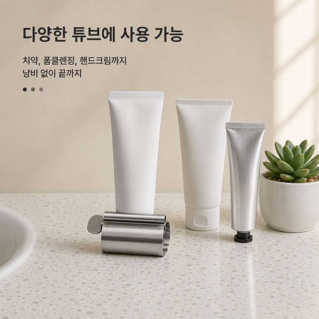 가정용 스테인리스 수동 치약 짜개 게으른 홀더