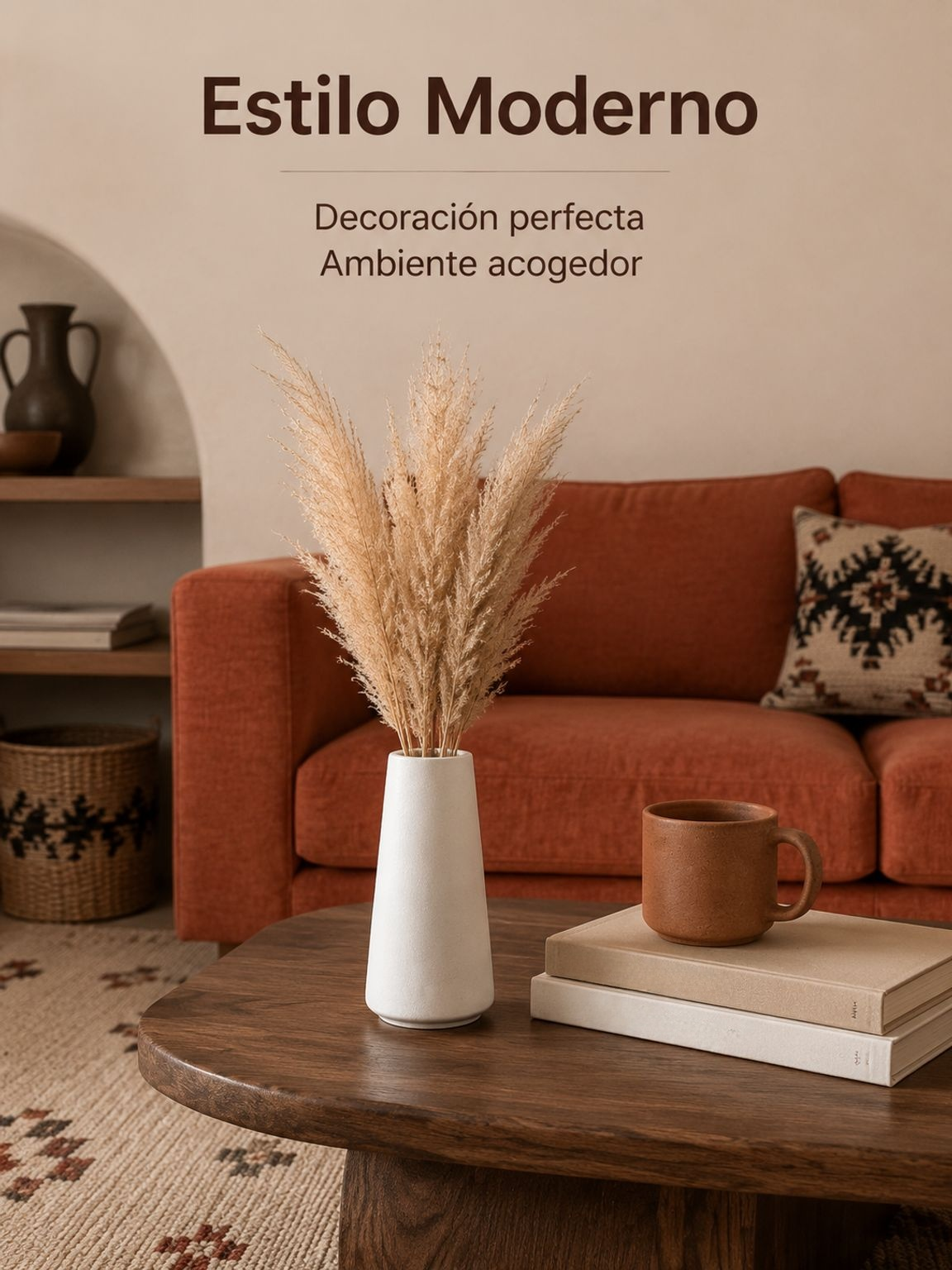 Florero de cerámica blanca sin esmaltar de apertura grande