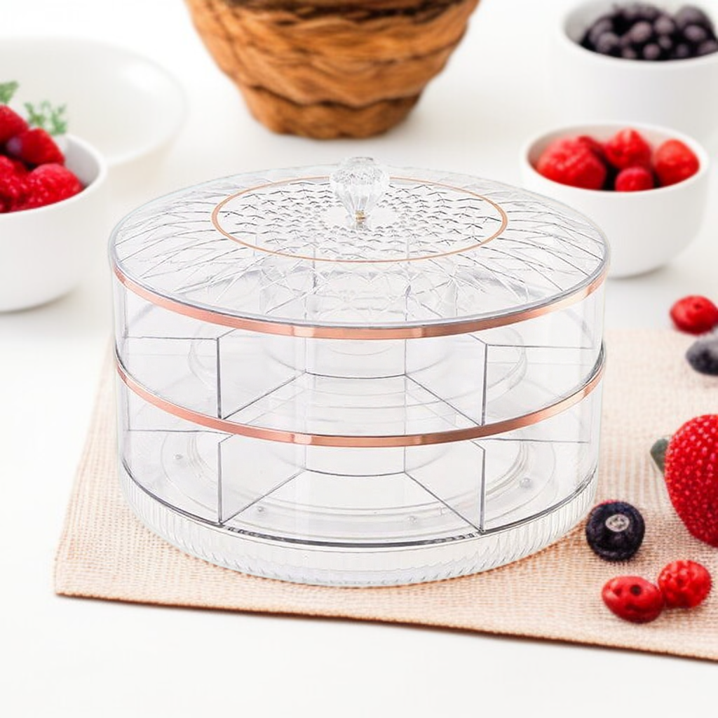 가정용 거실 투명 과일 간식 수납판