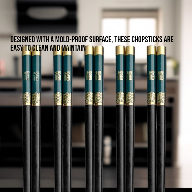 Non-Slip Nordic Alloy Chopsticks, Mold-Proof, One Chopstick Per Person