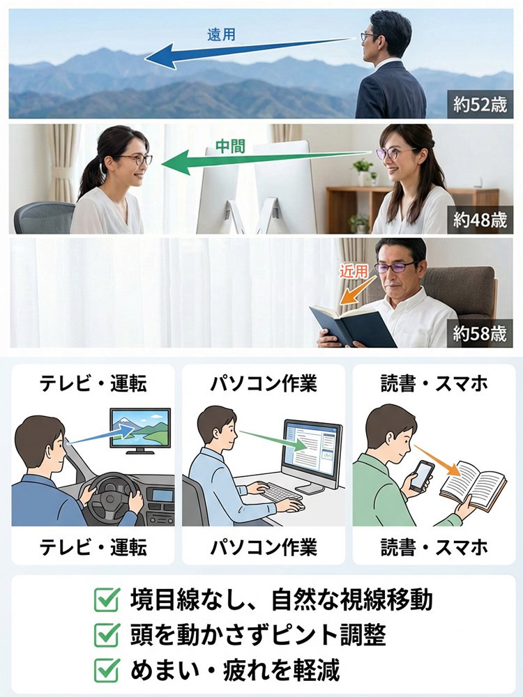 調光老眼鏡｜超軽量(5g)フレームレスレンズ✨2026年お正月期間限定半額セール！