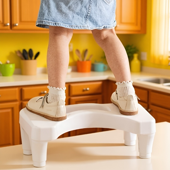 인체공학적으로 설계된 화장실 발판