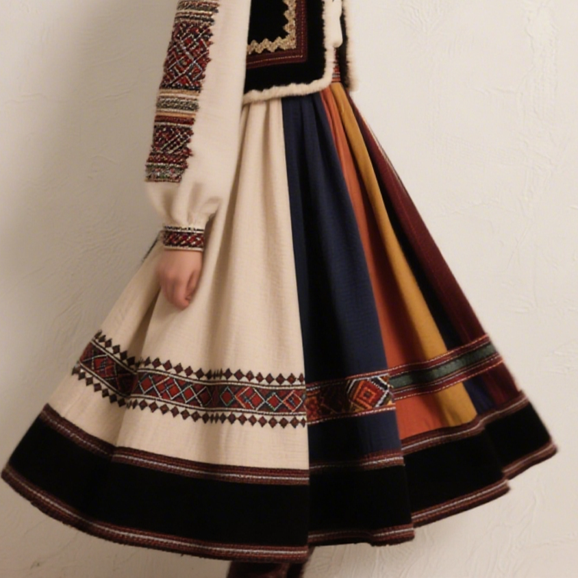 여성 미디 스커트