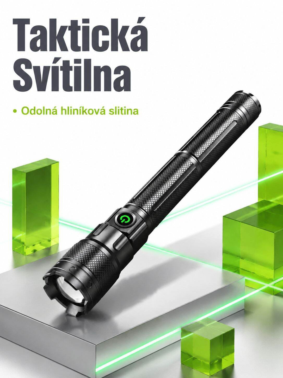 Dlouhodosahová přenosná odolná svítilna