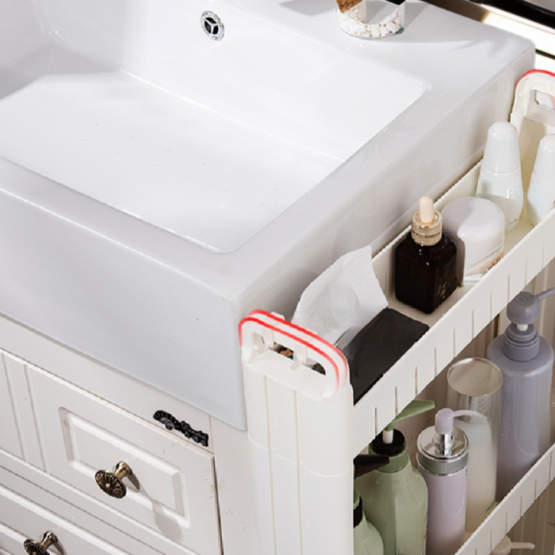 10cm Narrow Mobile Storage Cabinet Slim Drawer Organizer for Small Spaces
