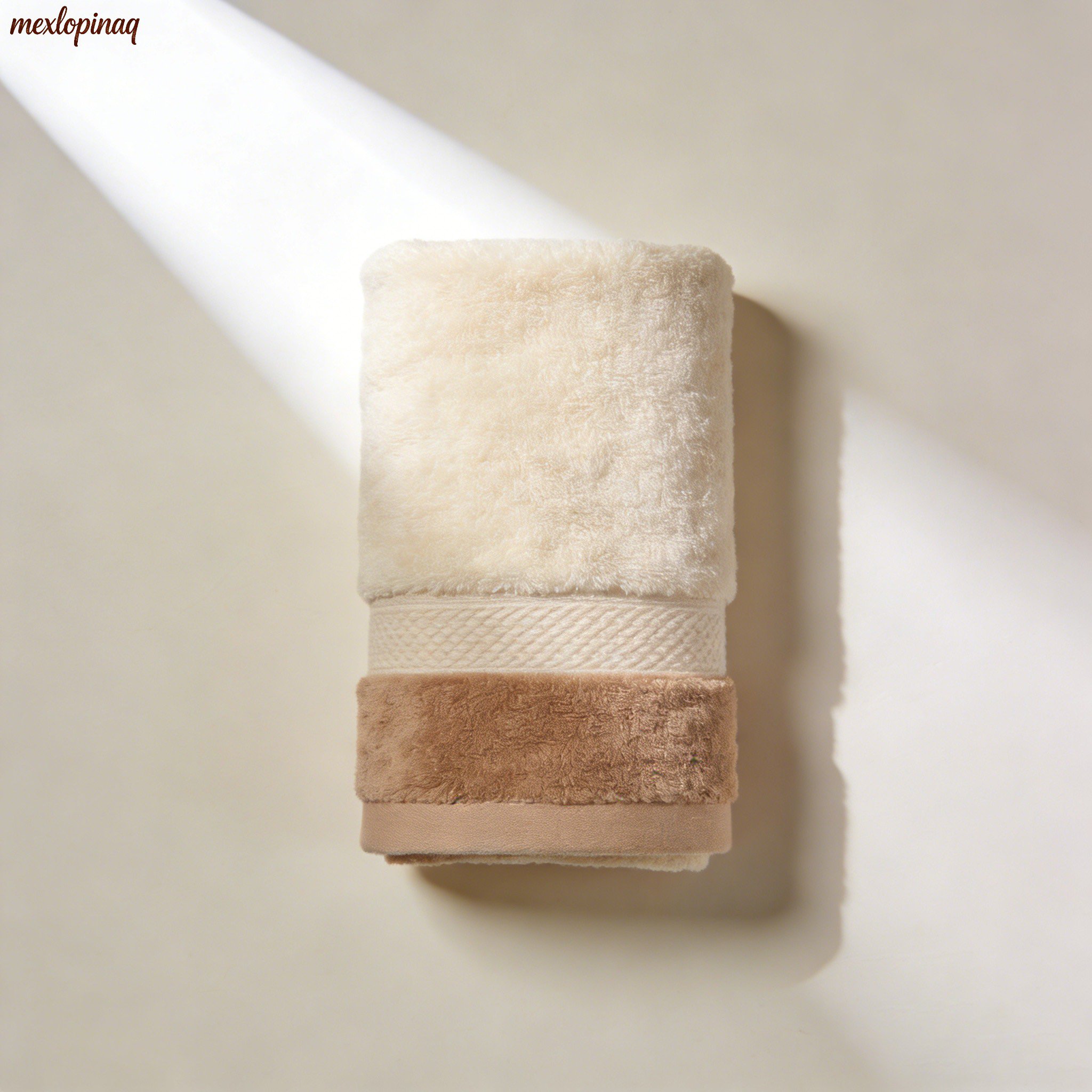 부드러운 순면 타월 접힌 모습