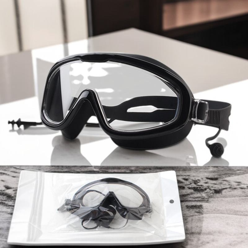 성인용 대형 프레임 방수 방김 수영 고글 HD 컬러 수영 안경