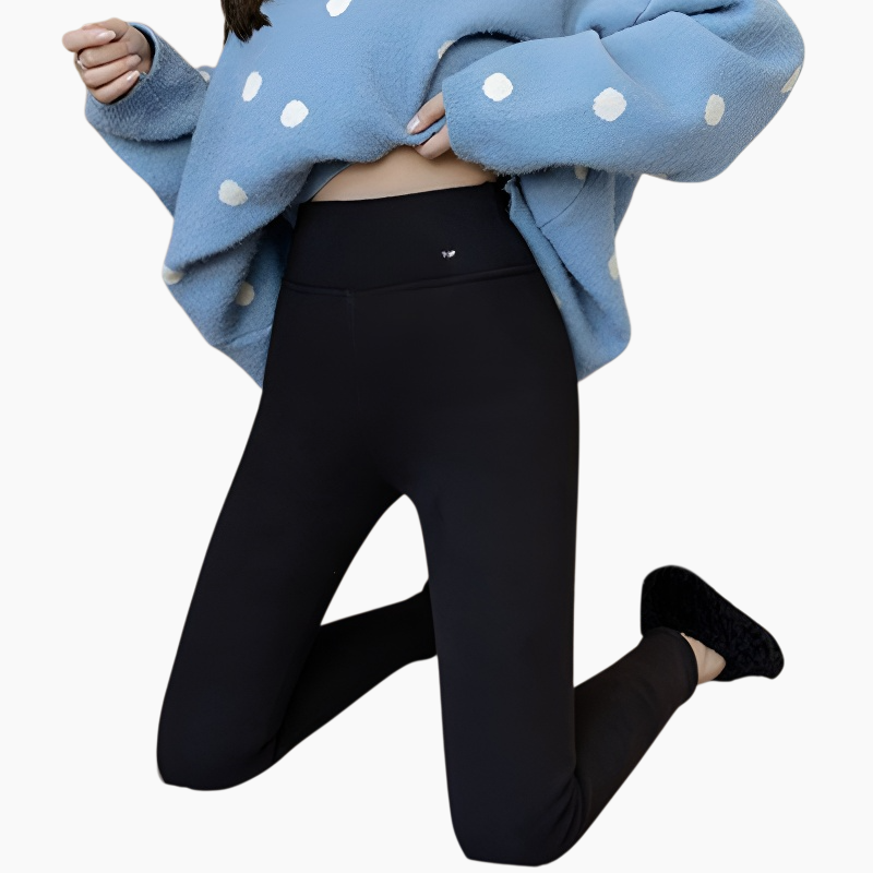 여성 겨울 하이웨스트 슬림핏 기모 팬츠 작은 발 팬츠 빅 사이즈 레깅스 여자