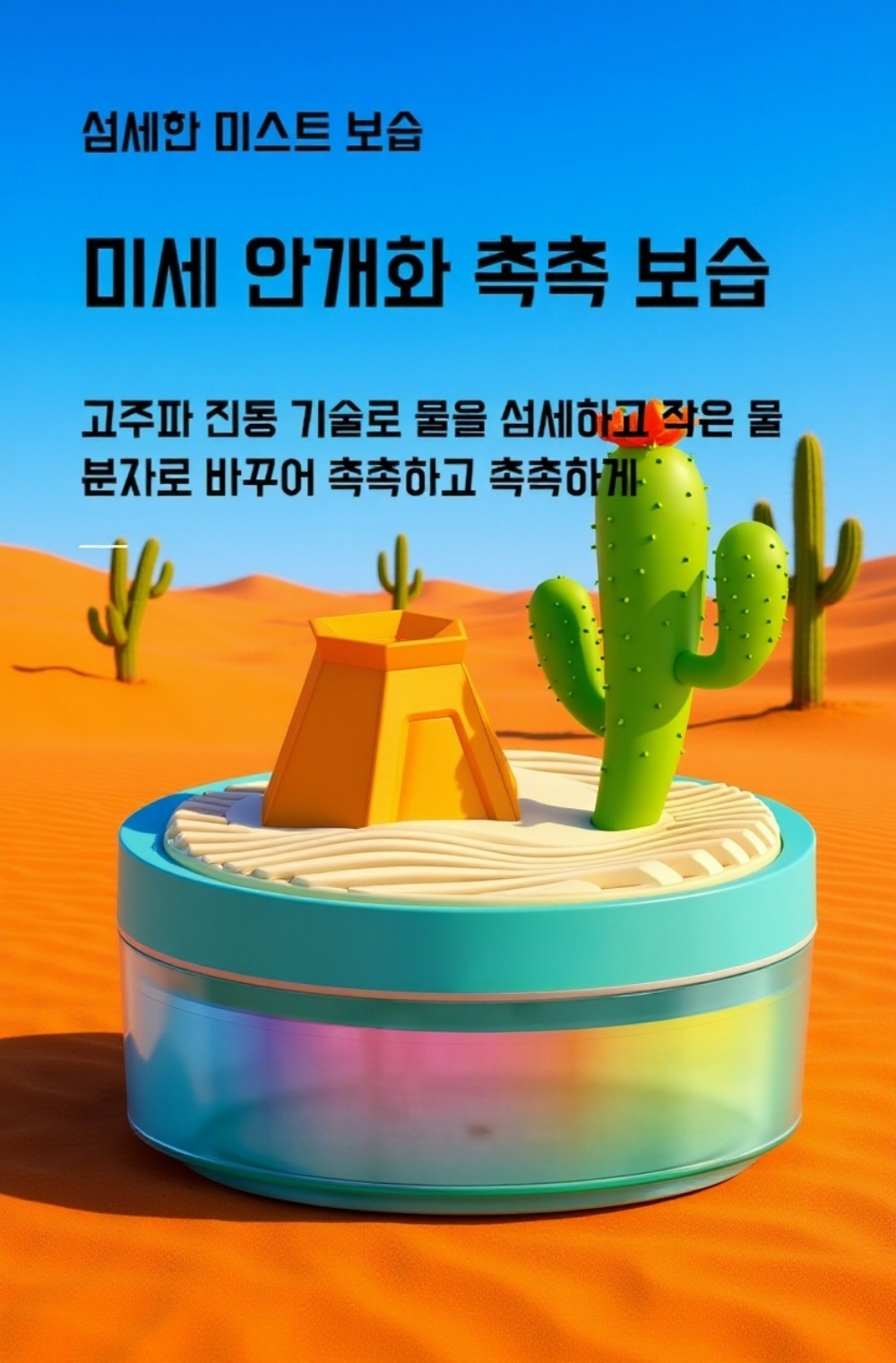 다양한 컬러의 차량용 가습기