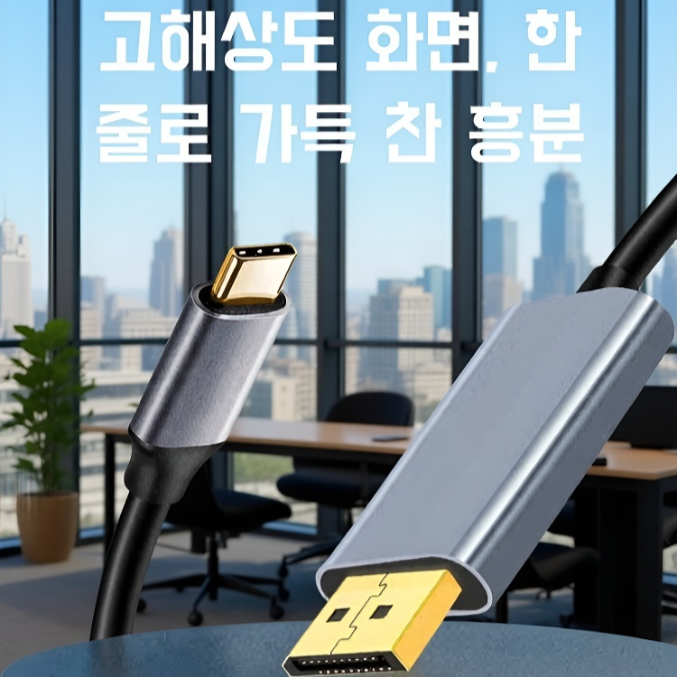4K Type-C to HDMI 변환 케이블