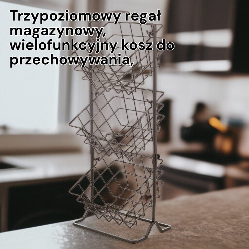 Dwupoziomowy regał do przechowywania i organizacji – do łazienki, kosmetyków