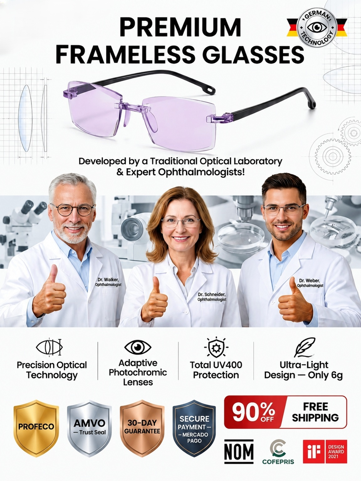 No eye exam needed, lifelong use, America's first smart zoom tech restores your 20‑year‑old vision !