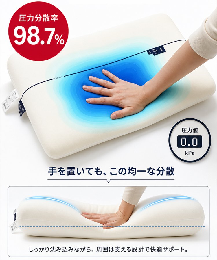 プラネットピロー Pro 二重コア ゼロ圧力低反発メモリーピロー