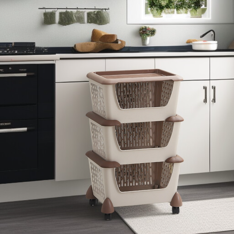 Carro de almacenamiento de 3 niveles Modern House Mega