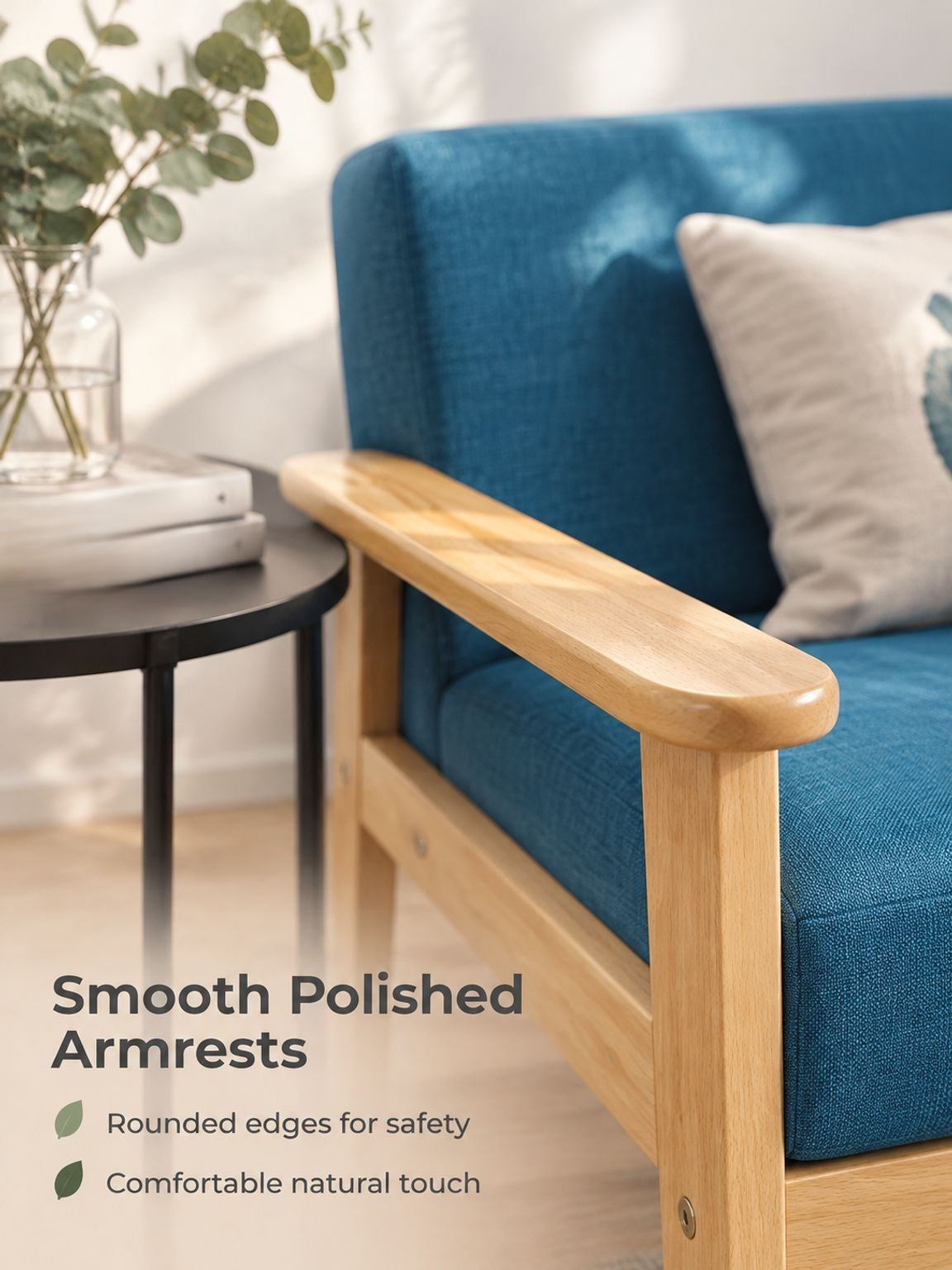 Comfortable minimalist armchair for living room seating