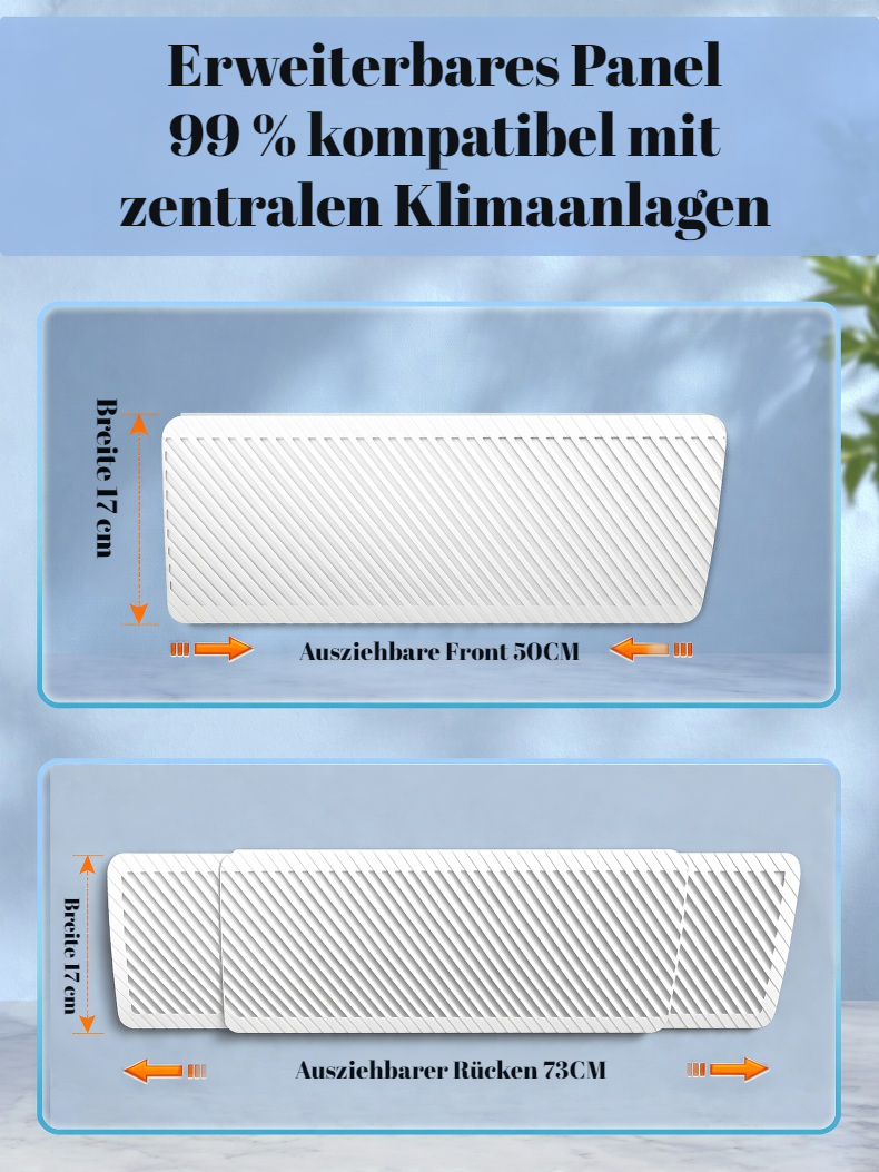 Schutz vor Zugluft mit Klimaanlagen-Windabweiser