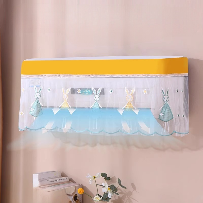 Funda de aire acondicionado con encaje, protección contra el aire directo