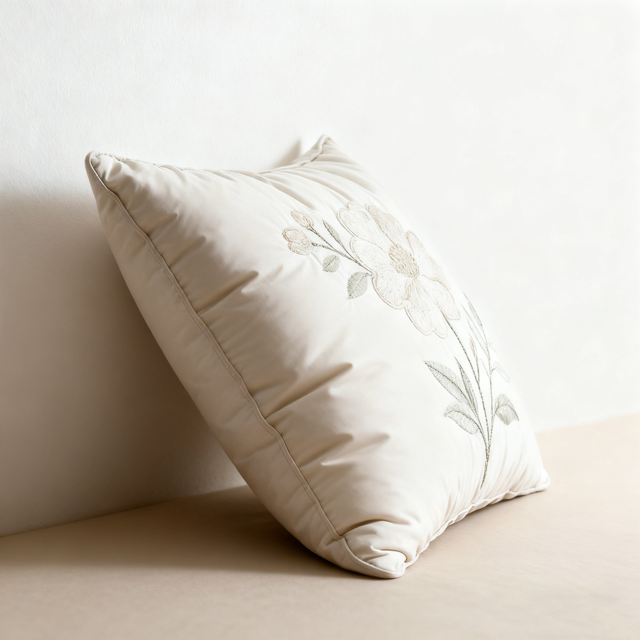 자수 꽃무늬 베개 (2개 세트)