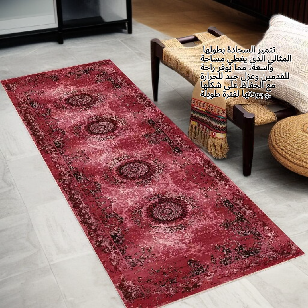 سجادة من الكشمير الصناعي، سجادة فارسية عتيقة طويلة لغرفة المعيشة