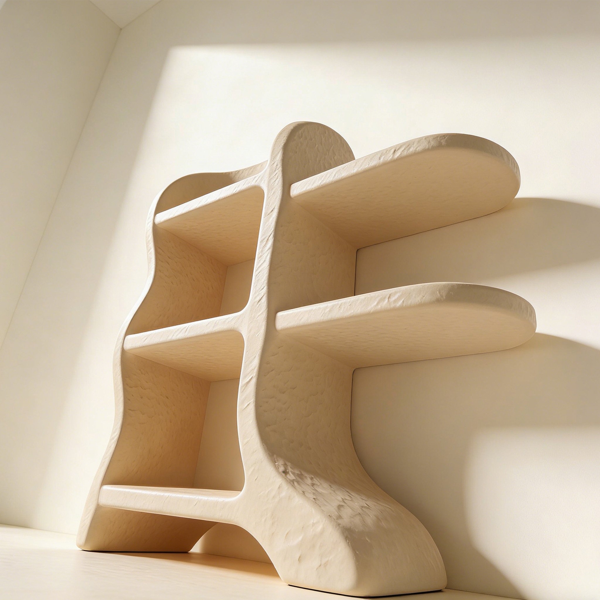 모던 인테리어에 어울리는 다층 수납 선반