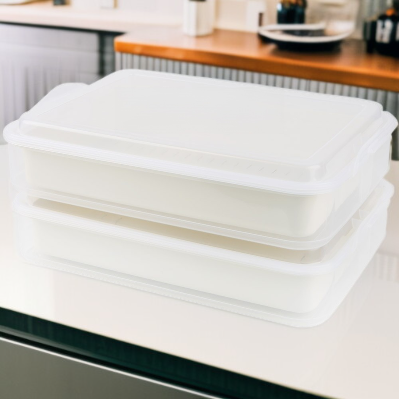 Airtight Grain Heating Plastic Container with Fruit Lid for Refrigerator Storage