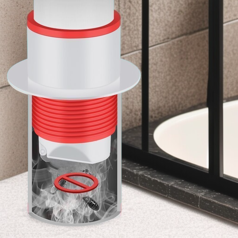 Těsnicí zátka proti zpětnému toku odtoku a zpětná klapka