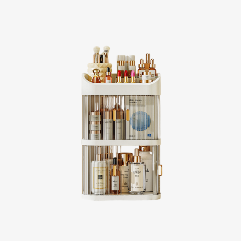Large Capacity Dustproof Transparent Skincare Organizer Dormitory Desktop