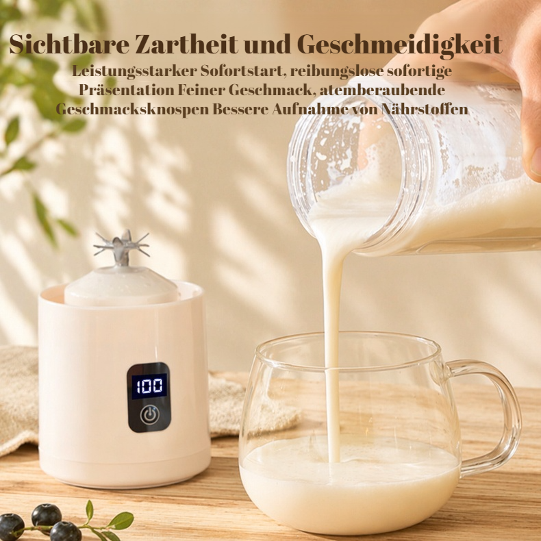 Mini Haushalts-Entsafter, tragbare wiederaufladbare Safttasse mit Digitalanzeige