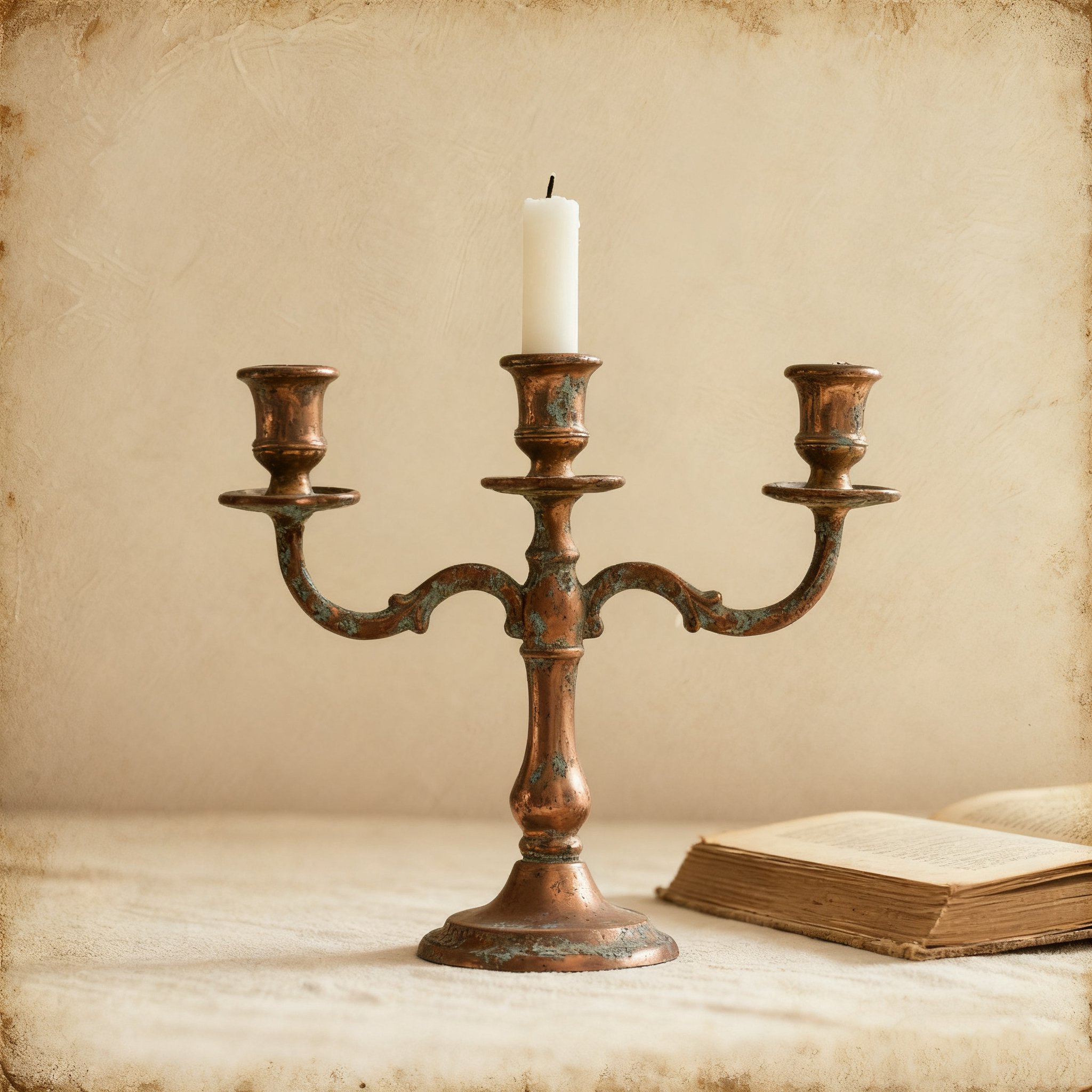 레트로 스타일 통합 3홀 캔들홀더 (2개입)