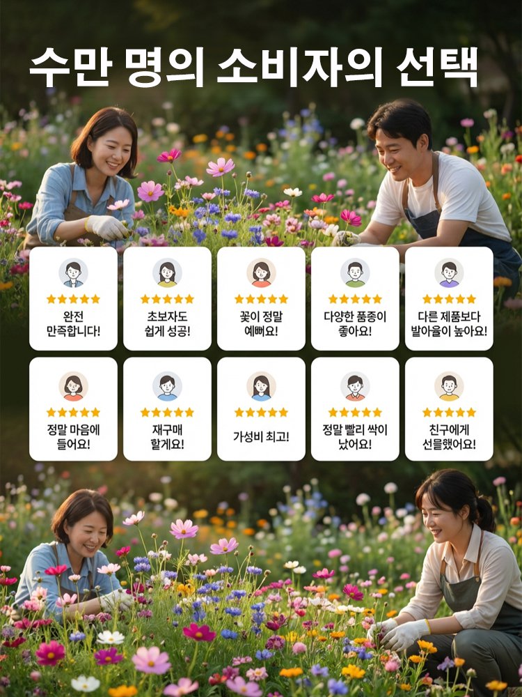 사계절 개화 혼합 색상 꽃씨, 연중 피어나는 꽃, 시들지 않아요