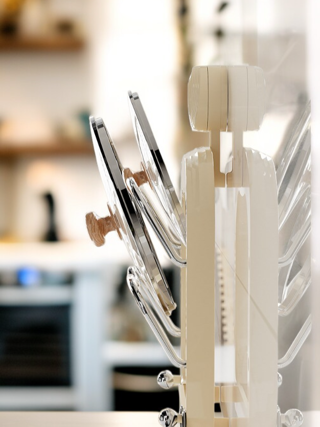 다양한 크기의 냄비뚜껑 호환 거치대