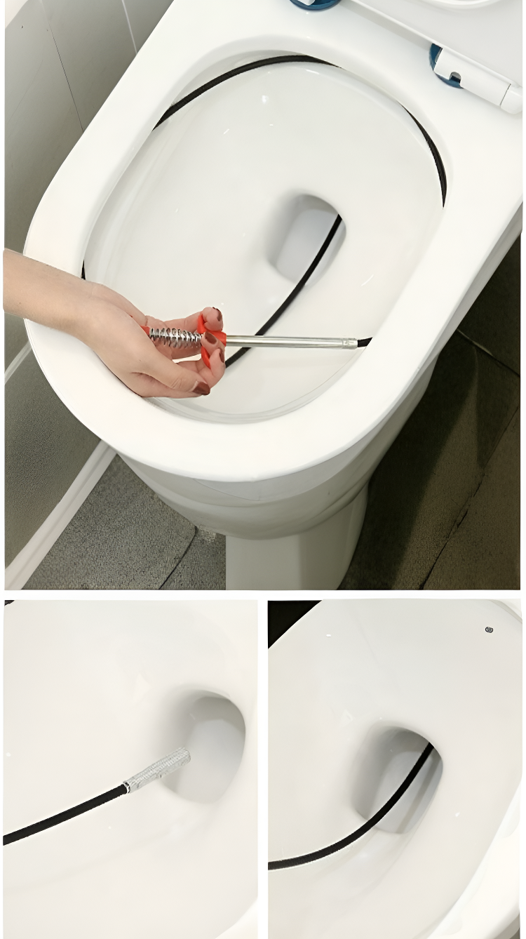 Benutzerfreundlicher Abflussreiniger für Vier-Klauen-Toiletten