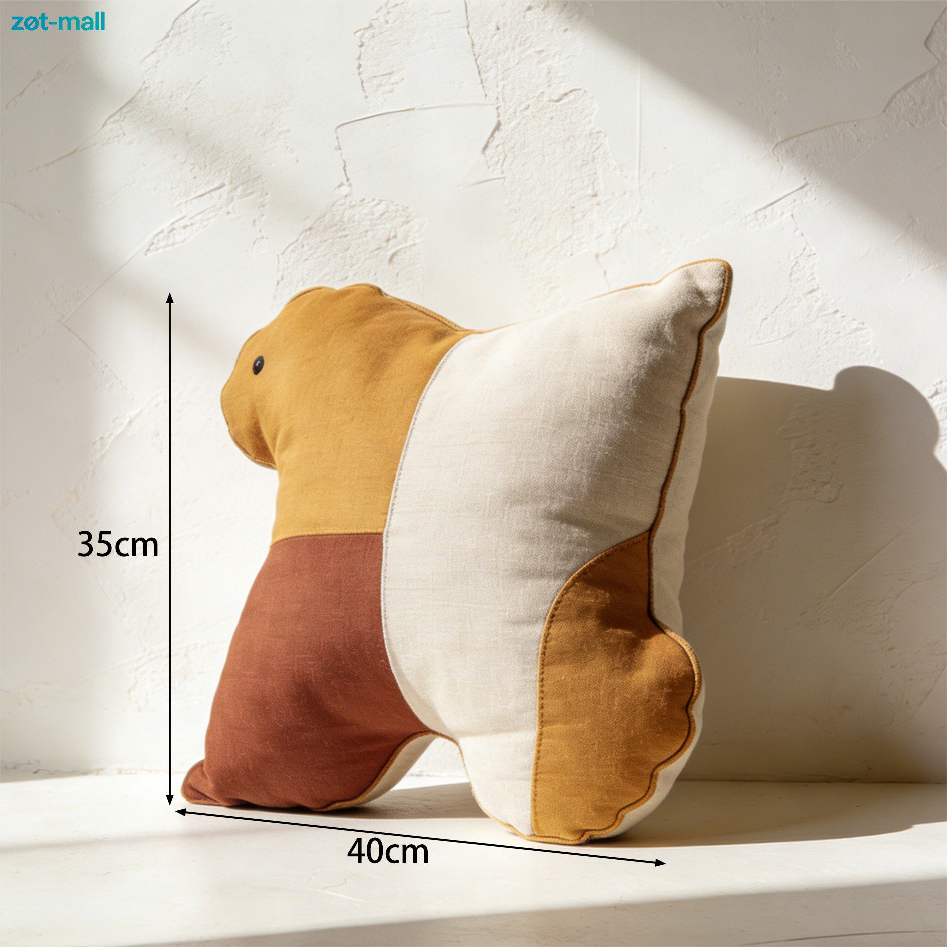 Eco-friendly cotton and linen decorative pillow