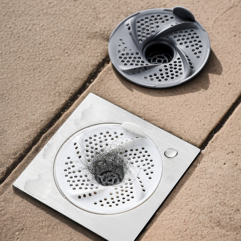 バスルーム用防臭渦巻き排水口カバー