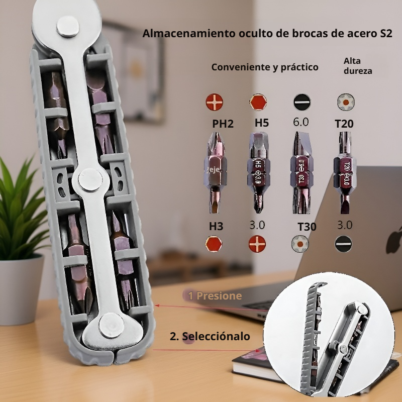 Herramienta compacta y resistente para bricolaje en casa