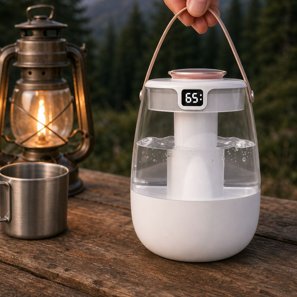 Portable Double Nozzle Humidifier, USB Powered, Suitable for Multiple Scenarios