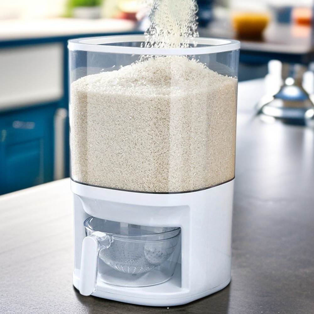 자동 계량 누름식 쌀통 