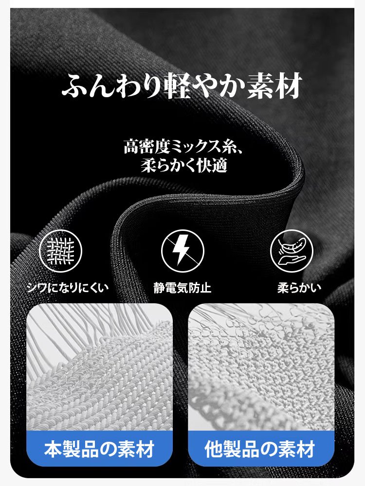 ハイウエストで脚長見え、落ち感のあるワイドスラックス