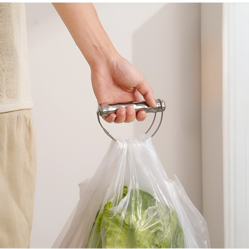 不勒手省力不銹鋼竹節提菜器