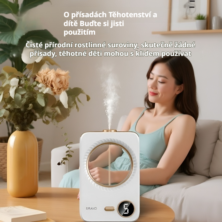  Digitální aromatizér do místnosti s funkcí zvlhčování a dlouhotrvající vůní