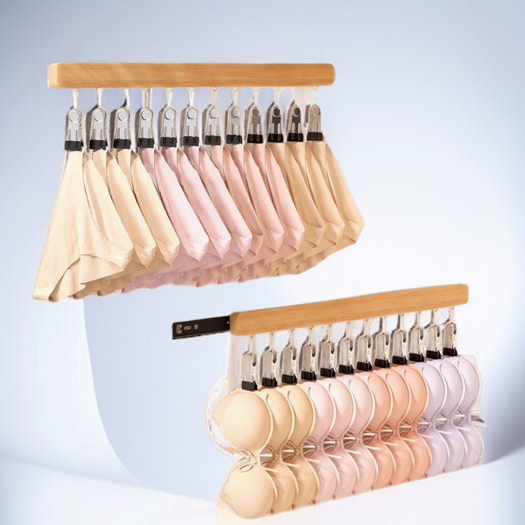 펀치 없는 실목 신축 가능한 옷걸이