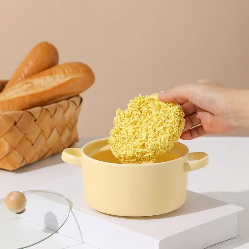 附蓋陶瓷拉麵碗湯碗