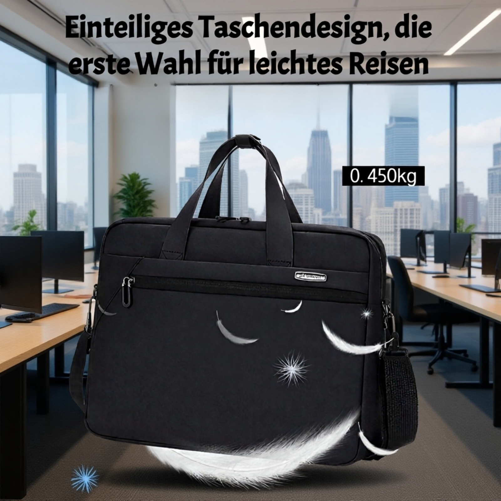 Schmale und leichte Laptoptasche für den Alltag