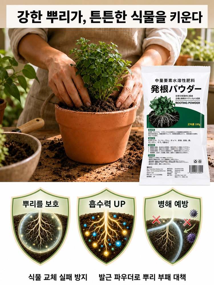 미친 생명력! 단 3일 완성 뿌리 폭발 마법 파우더